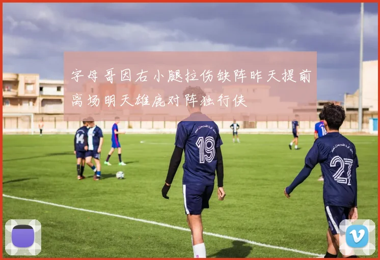 字母哥因右小腿拉伤缺阵昨天提前离场明天雄鹿对阵独行侠